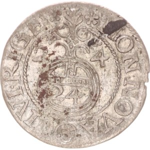 Gustav II. Adolf, poltorak, Riga, nice for the type!,1624