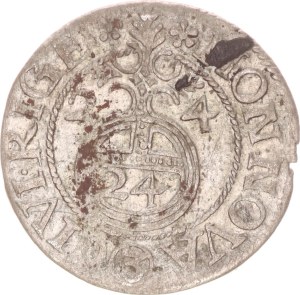 Gustav II. Adolf, poltorak, Riga, nice for the type!,1624