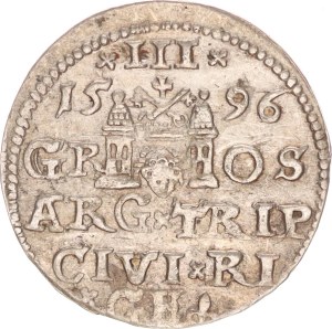 Sigismund III., 3 groschen, Riga,1596