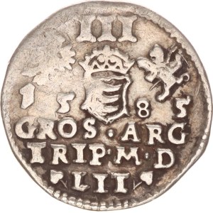 Stephan Bathory, 3 groschen, Vilnius,1585