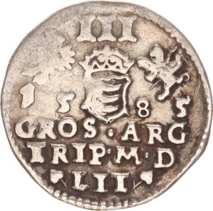 Stephan Bathory, 3 groschen, Vilnius,1585