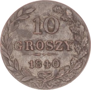 Nicholas I., 10 groszy, MW,1840