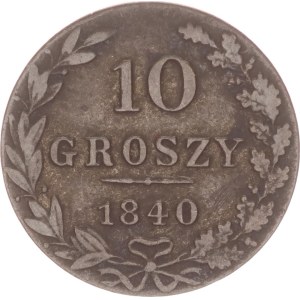 Nicholas I., 10 groszy, MW,1840