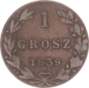 Nicholas I., 1 grosz, MW,1839