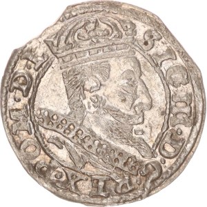 Sigismund III., groschen, Krakow, scratches,1607