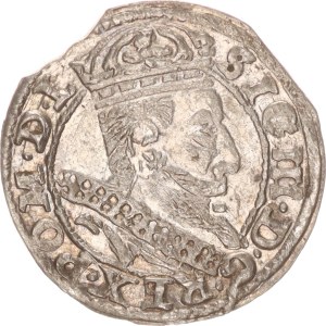 Sigismund III., groschen, Krakow, scratches,1607