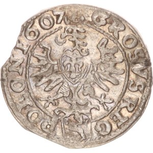 Sigismund III., groschen, Krakow, scratches,1607