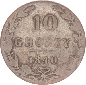 Nicholas I., 10 groszy, MW,1840