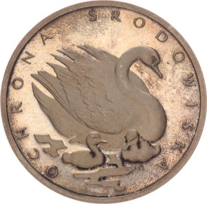 500 złoty, Environment Protection - Swan, slightly clouded surface,1984