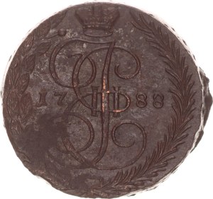 Catherine II., 5 kopek, EM,1788