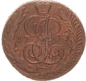 Catherine II., 5 kopek, AM,1793