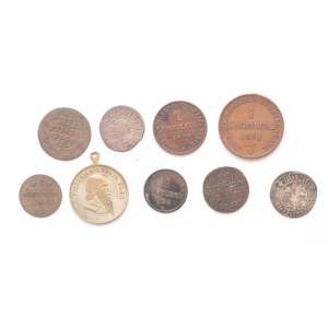 German States lot of 9 pcs,