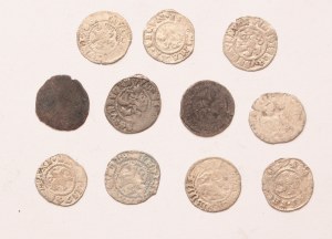 Bohemia lot of 11 pcs, Wladislaus II., Maximilian II., Rudolph II. weisspfennig (Kuttenberg)