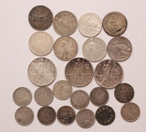 Romania lot of 23 pcs, Carol I. 50, bani, 1 leu, 2 lei 1873, 1881, 1900, 1910, 1911, 1912, 1914
