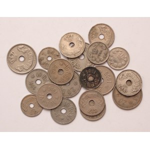 Romania lot of 19 pcs, Carol I. 5-10-20 bani 1900, 1905, 1906