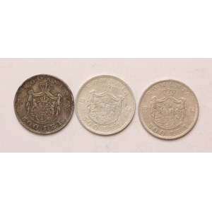 Romania lot of 3 pcs, Mihai I. 500 lei 1944