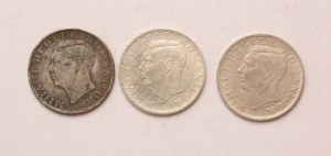 Romania lot of 3 pcs, Mihai I. 500 lei 1944