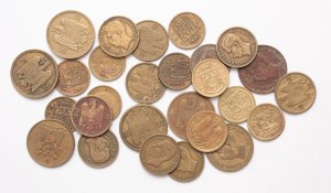 Romania lot of 27 pcs, Carol II. Mihai I. 5-10-20 lei 1930