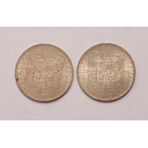 Czechoslovakia lot of 2 pcs, 20 korun 1934