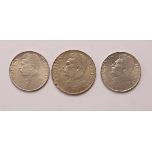 Czechoslovakia lot of 3 pcs, 50-100 korun 1949 (Stalin)