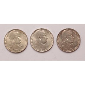 Czechoslovakia lot of 3 pcs, 100 korun 1921-1951 (Klement Gottwald)