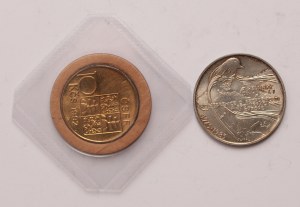 Czechoslovakia lot of 2 pcs, 100 korun 1975-1985 (Helsinki Conference), 10 korun 1992 (A. Rasin)