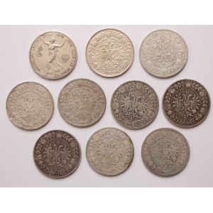 Austria lot of 10 pcs, Franz Joseph I. 5 kronen 1900, 1848-1908