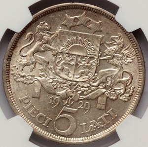 Latvia 5 lati 1929