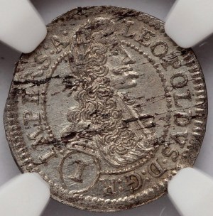 RDR Leopold I. 1 kreuzer 1701 GE, Prague