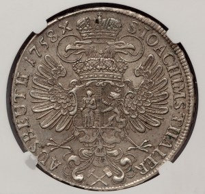 RDR Maria Theresia, taler 1758, Prague