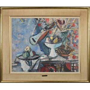 Zygmunt MENKES (1896-1986), Taca z owocami i skrzypce (Owoce i muzyka)