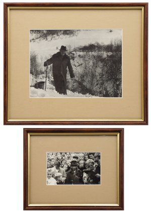 Photographer unspecified, 1960s, Pair of photographs with figure of Nikifor