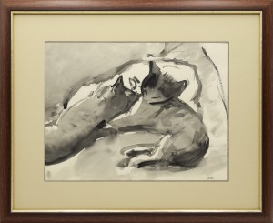 Wojciech WEISS (1875-1950), Sleeping Cats