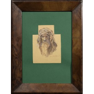 Józef MEHOFFER (1869-1946), Głowa mężczyzny w turbanie