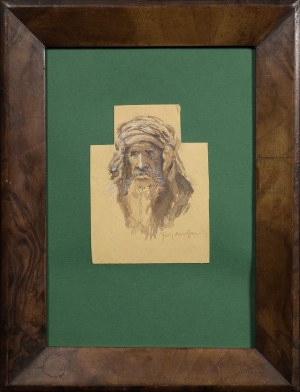 Jozef MEHOFFER (1869-1946), Head of a man in a turban