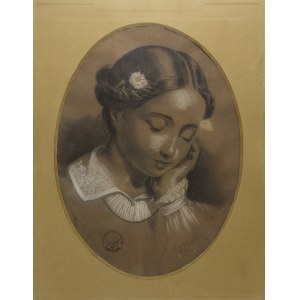 Artysta nieokreślony (XIX w.), Portret dziewczyny