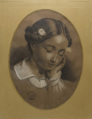 Artist unspecified (19th century), Portrait of a girl