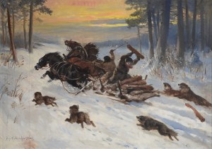 Jerzy POTRZEBOWSKI (1921-1974), Attack of the Wolves