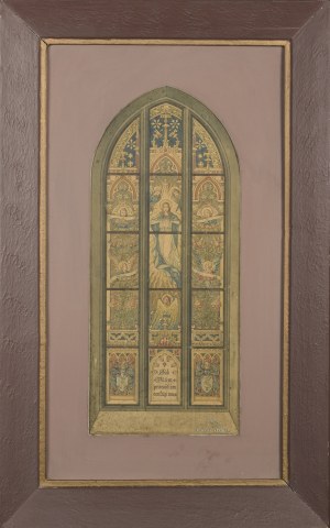 Edward Ignacy Jan LEPSZY (1855-1932), Stained glass window design, 1901