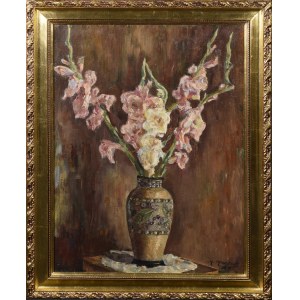 Mieczysław MISCEWY (1927-2015), Różowe gladiole, 1945