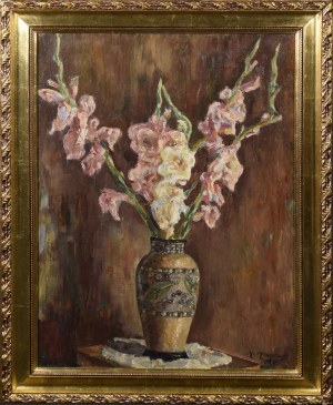 Mieczyslaw MISCEWY (1927-2015), Pink gladioli, 1945