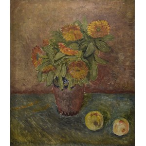 Stefan BOSSOWSKI (1903-1948), Martwa natura z kwiatami i owocami
