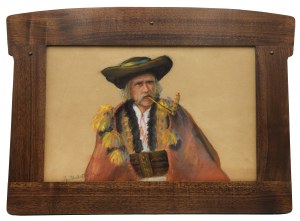 Juliusz MAKAREWICZ (1854-1936), Pair of paintings with a highlander and a highlander woman