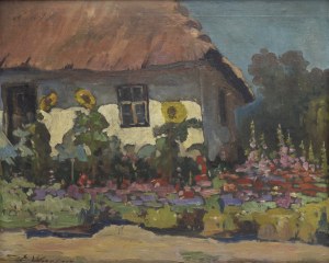 Eugene WRZESZCZ (1851-1917), Garden in summer