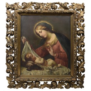 Malarz nieokreślony, XIX w., Madonna z Dzieciątkiem