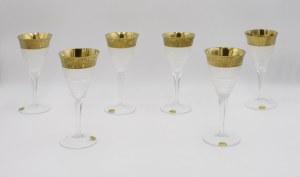 MOSER Company (founded 1857), Set of 6 wine glasses