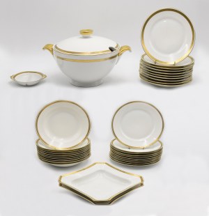 ĆMIELÓW Porcelain and Ceramic Works Factory, Group of service dishes, Alexander model