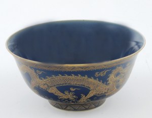 Pomegranate bowl with Chinese dragons