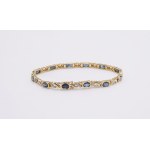 Bracelet with sapphires