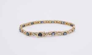 Bracelet with sapphires
